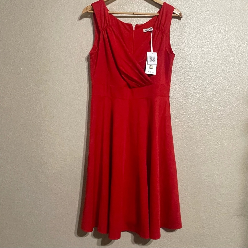 GRACE KARIN Sleeveless Wrap V-Neck A-line Bridesmaid Cocktail Party Dress - Picture 2 of 12